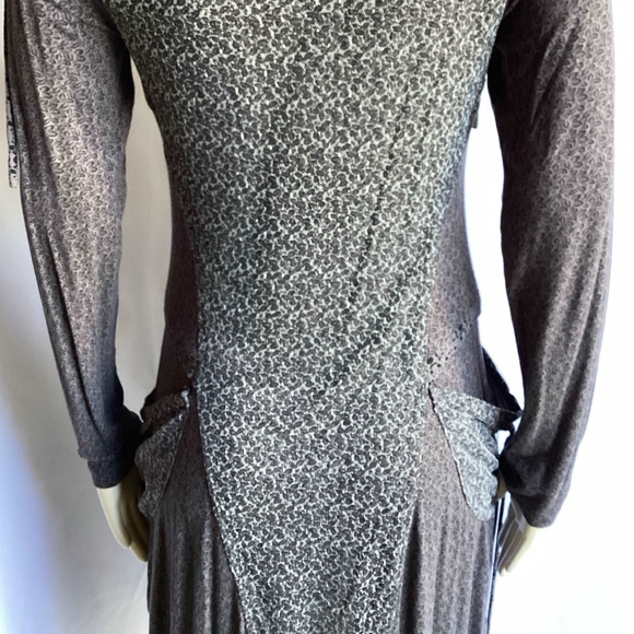 Akela Key Charcoal Subtle Animal Print Tunic Dress - Picture 6 of 6